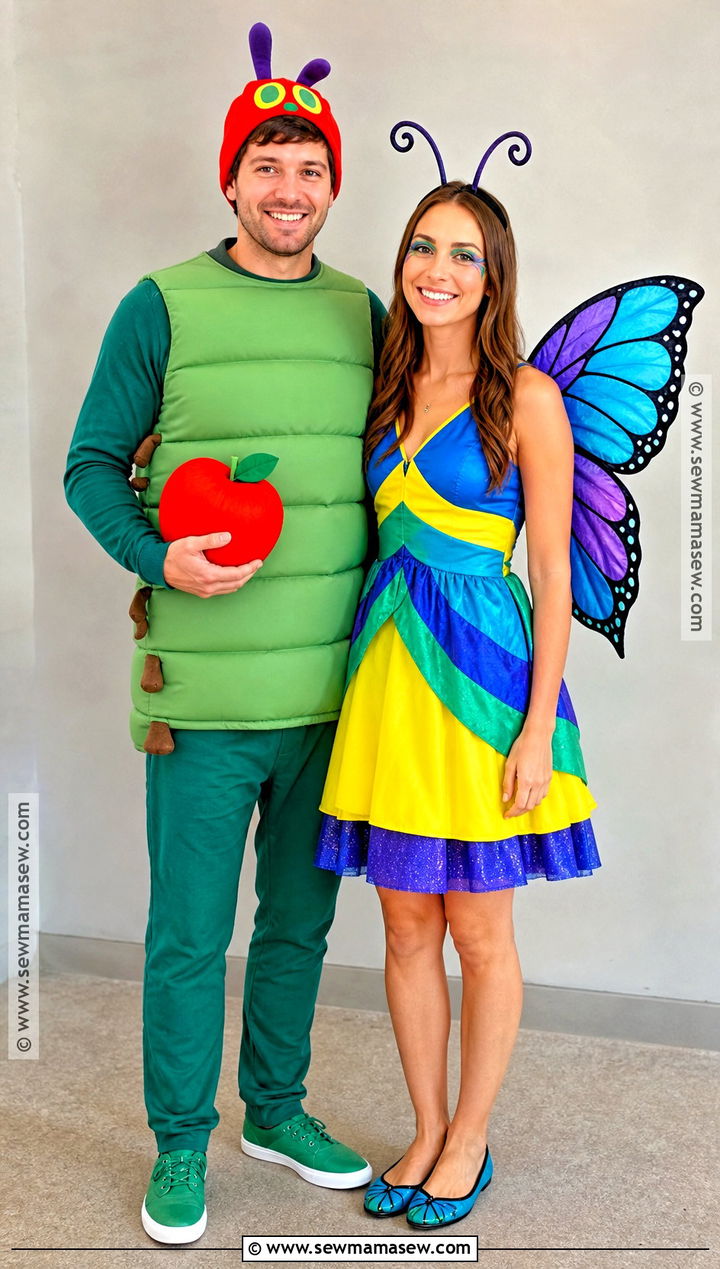 Couple Caterpillar And Butterfly Costume - 40 hungry caterpillar costume ideas