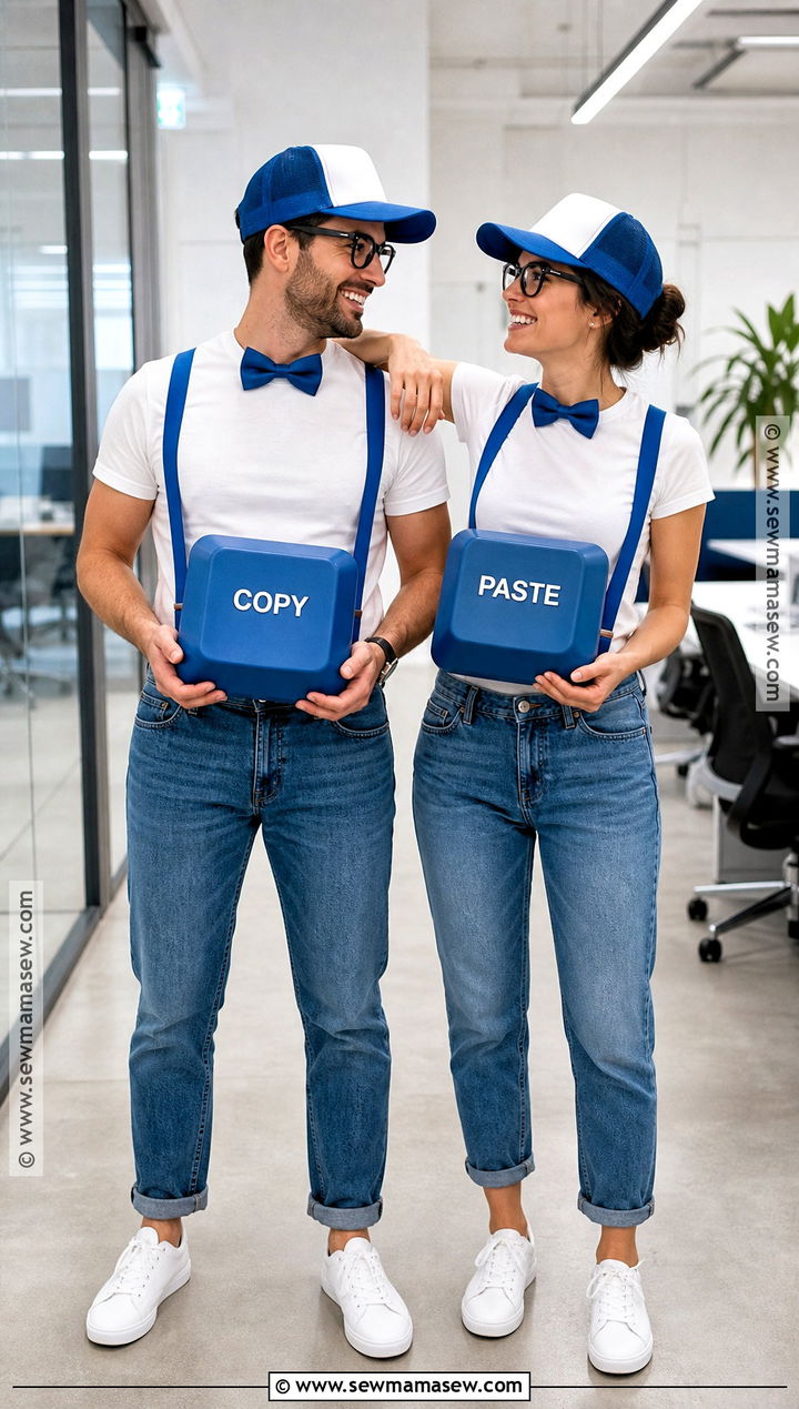 Couple Copy And Paste Costume - 30 couples halloween costume funny ideas