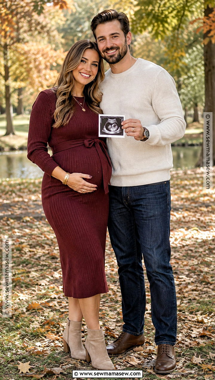 Couple Fall Pregnancy Announcement Outfit - 20 Fall Pregnancy Announcement Outfit Ideas