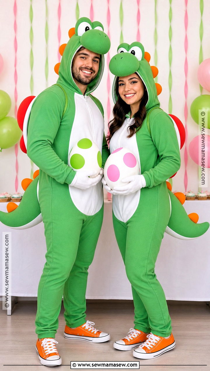 Couple Green And Pink Yoshi Costume - 35 yoshi costume ideas