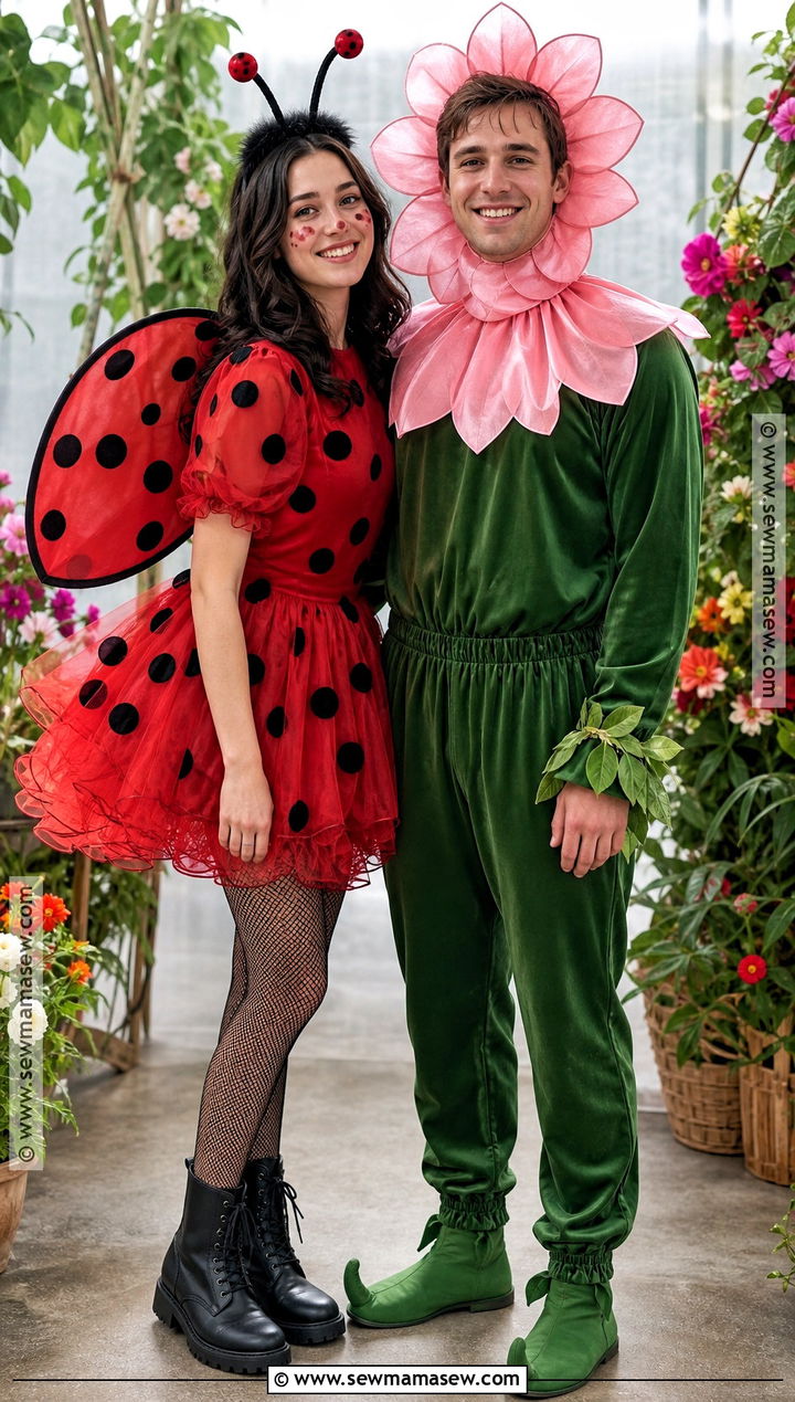 Couple Ladybird And Flower Costume - 30 ladybird costume ideas