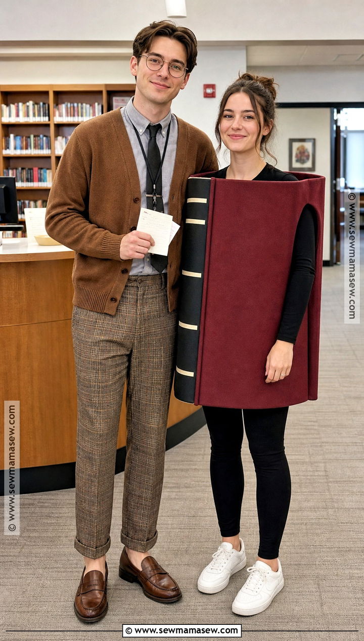 Couple Librarian And Book Costume - 30 librarian costume ideas