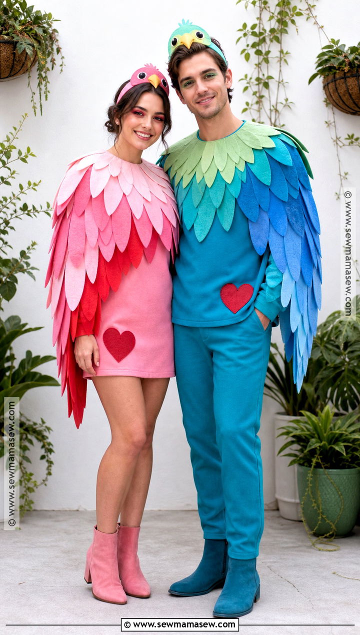 Couple Lovebirds Costume - 45 cute couple halloween costumes