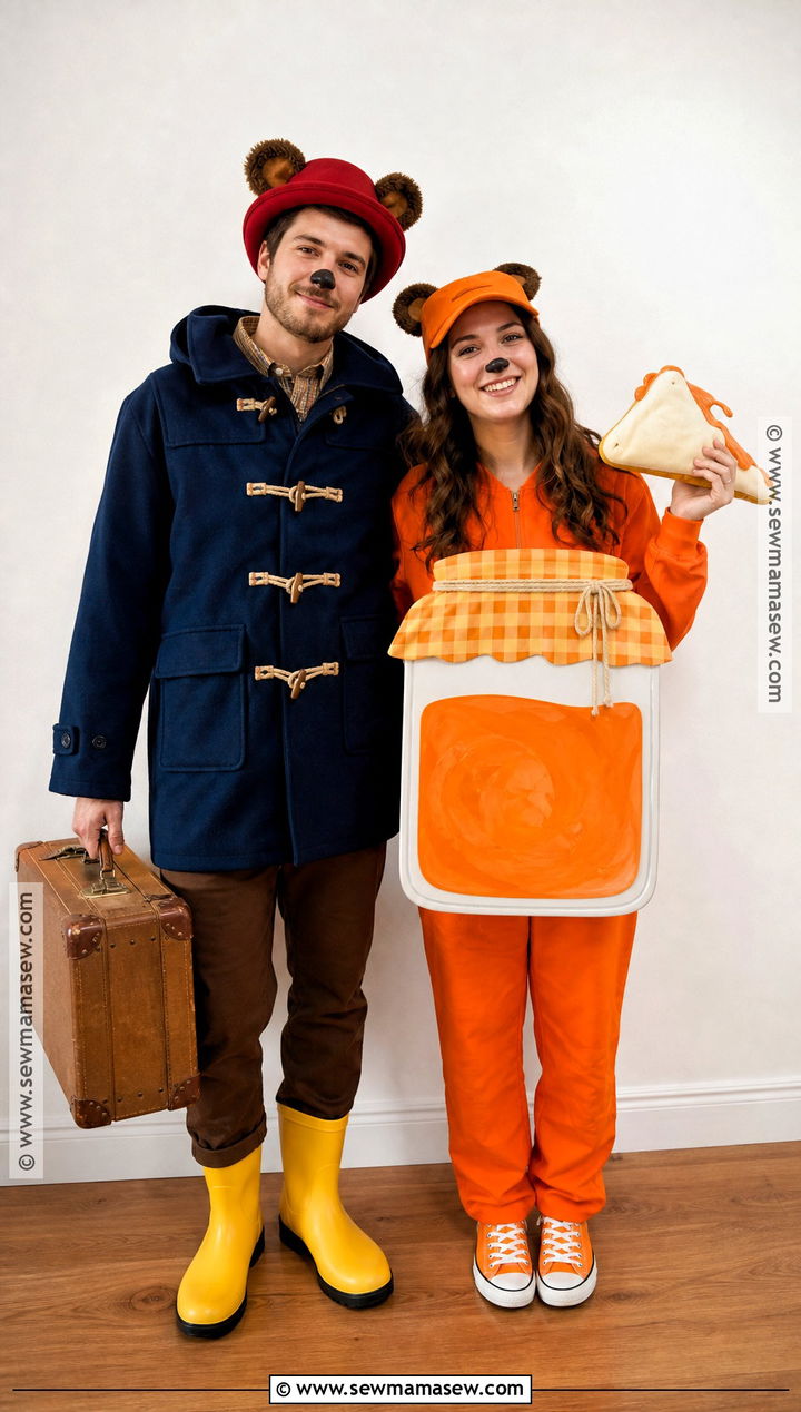 Couple Paddington And Marmalade Costume - 35 paddington halloween costume ideas
