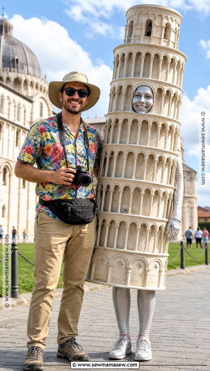 Couple Tourist And Landmark Costume - 30 couples halloween costume funny ideas