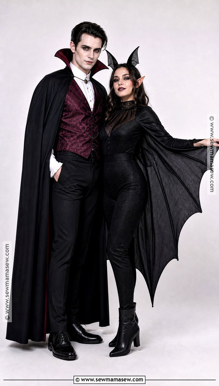 Couple Vampire And Bat Costume - 45 cute couple halloween costumes