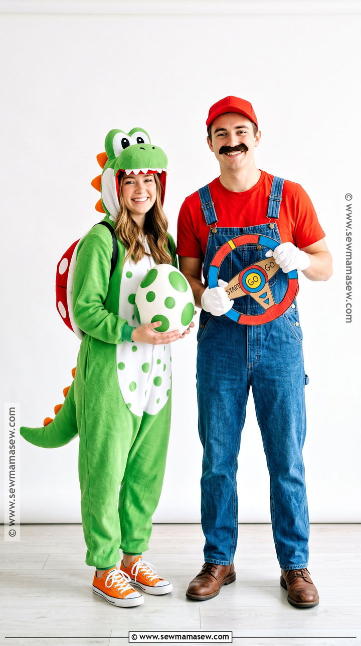 Couple Yoshi And Mario Costume - 35 yoshi costume ideas