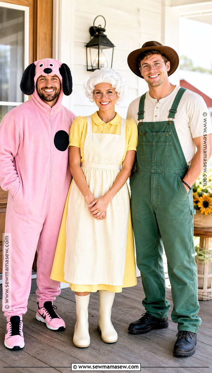 Courage Muriel And Eustace Group Costume - 30 courage the cowardly dog costume ideas