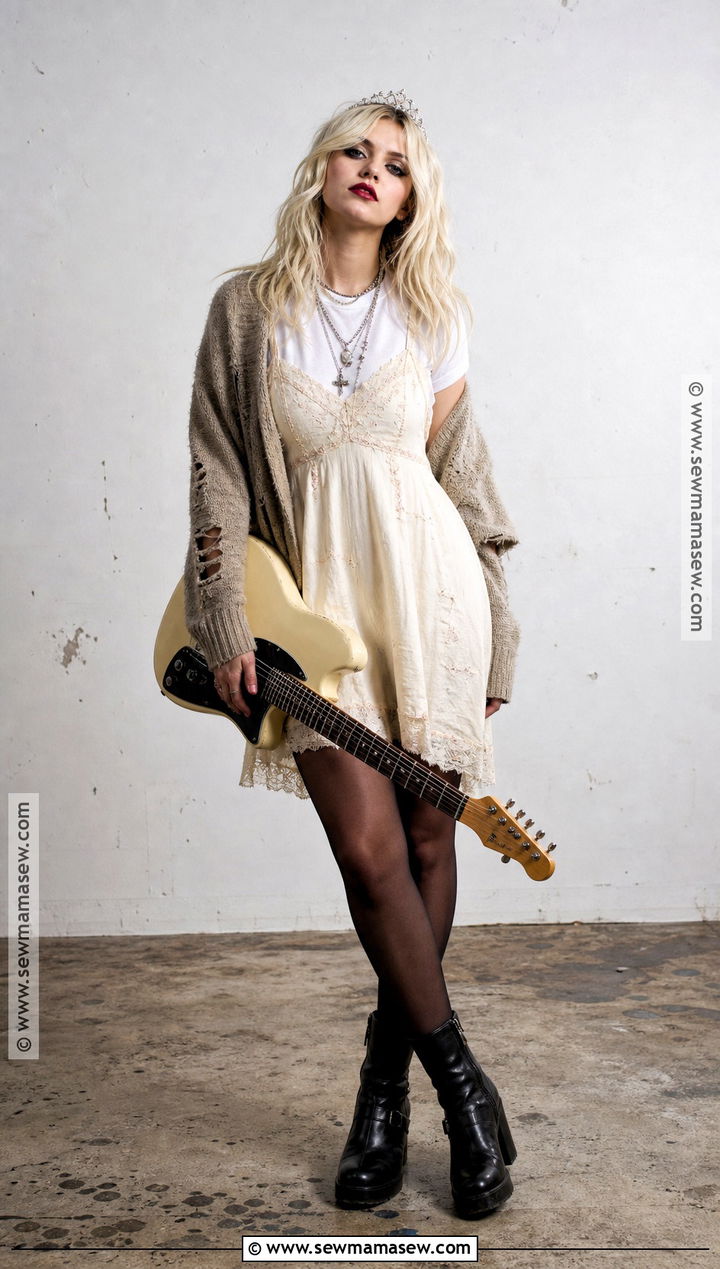 Courtney Love Grunge Rockstar Costume - 30 Rockstar Costume Ideas for Women