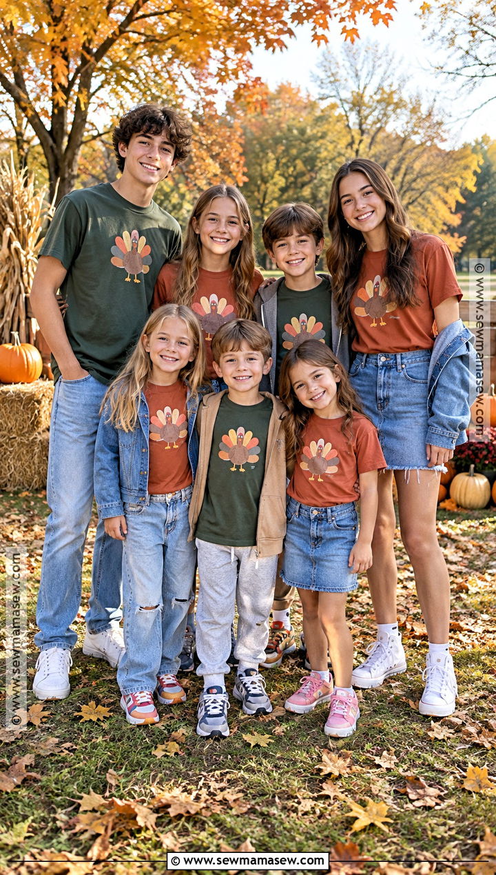 Cousin Crew Thanksgiving T Shirts With Colorful Sneakers - 15 thanksgiving family tshirts ideas