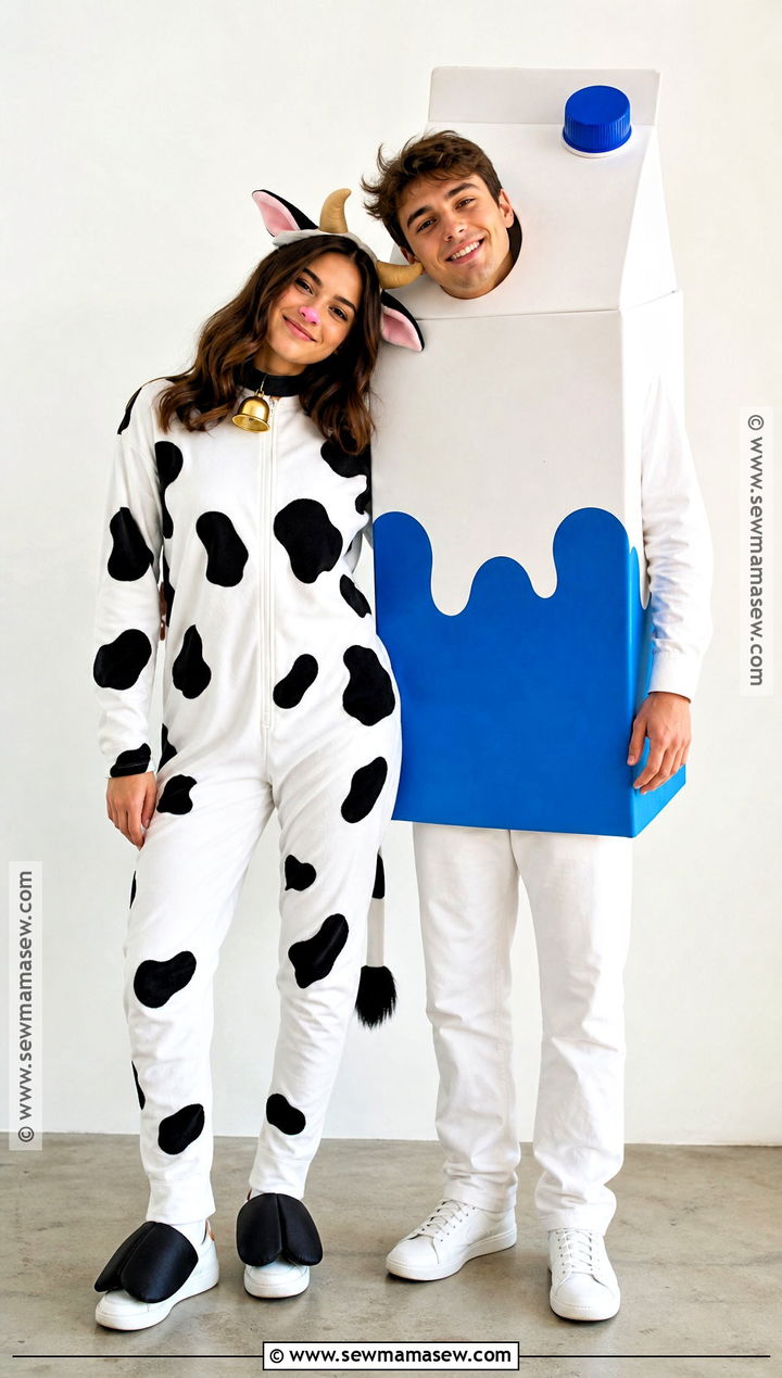 Cow And Milk Carton Duo Cosplay - 30 cow cosplay ideas