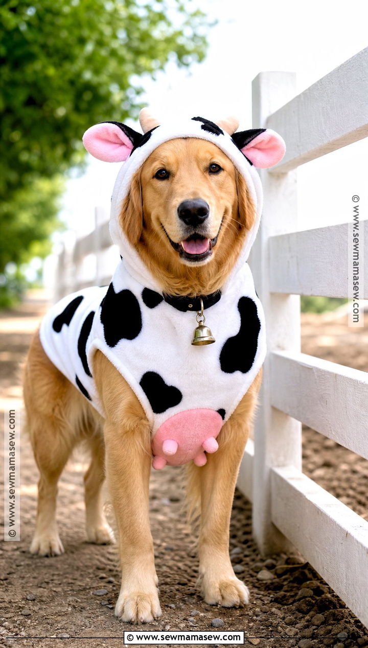 Cow Dog Halloween Costume - 45 dog halloween costumes