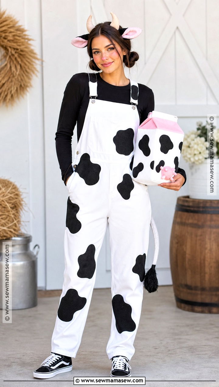 Cow Overall Costume - 30 overall costume ideas