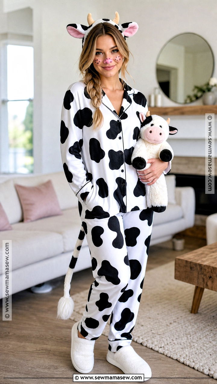 Cow Pajama Costume - 30 Cow Costume Women's Ideas