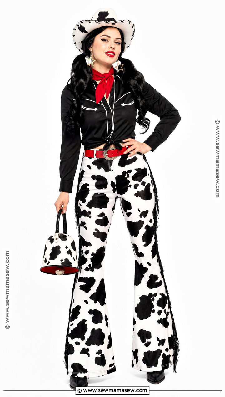 Cow Print Cowgirl Costume - 45 cowgirl halloween costumes