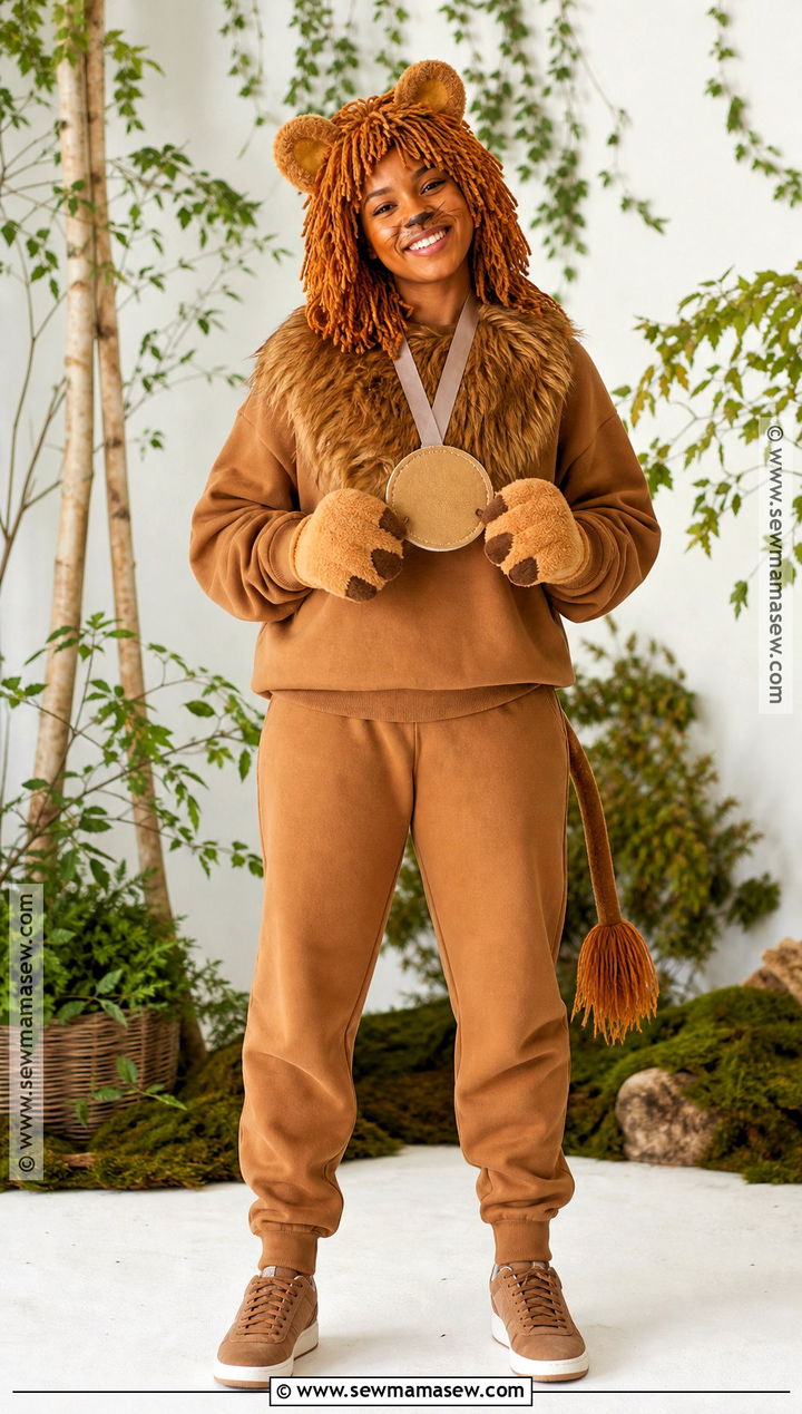 Cowardly Lion Costume With Brown Faux Fur - 30 the wizard of oz costumes