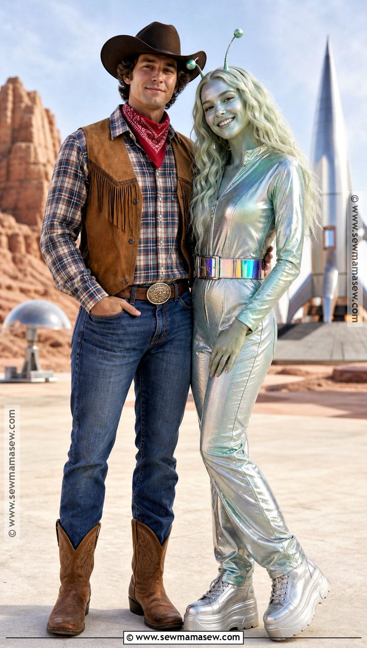 Cowboy And Alien Couples Costume - 40 creative couples costumes