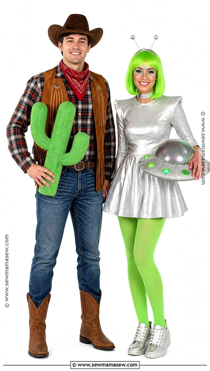 Cowboy And Alien Duo Costume - 40 costume halloween duo ideas