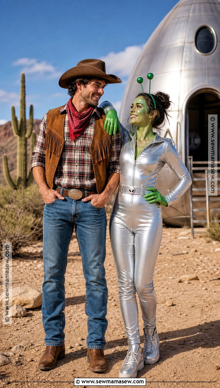 Cowboy And Alien Duo Costume - 40 halloween costume duo ideas