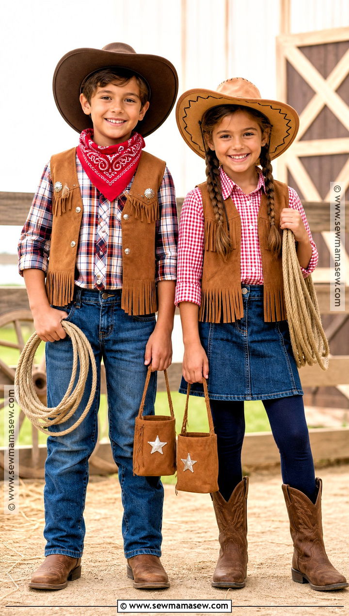 Cowboy And Cowgirl Costume - 35 boy and girl halloween costumes
