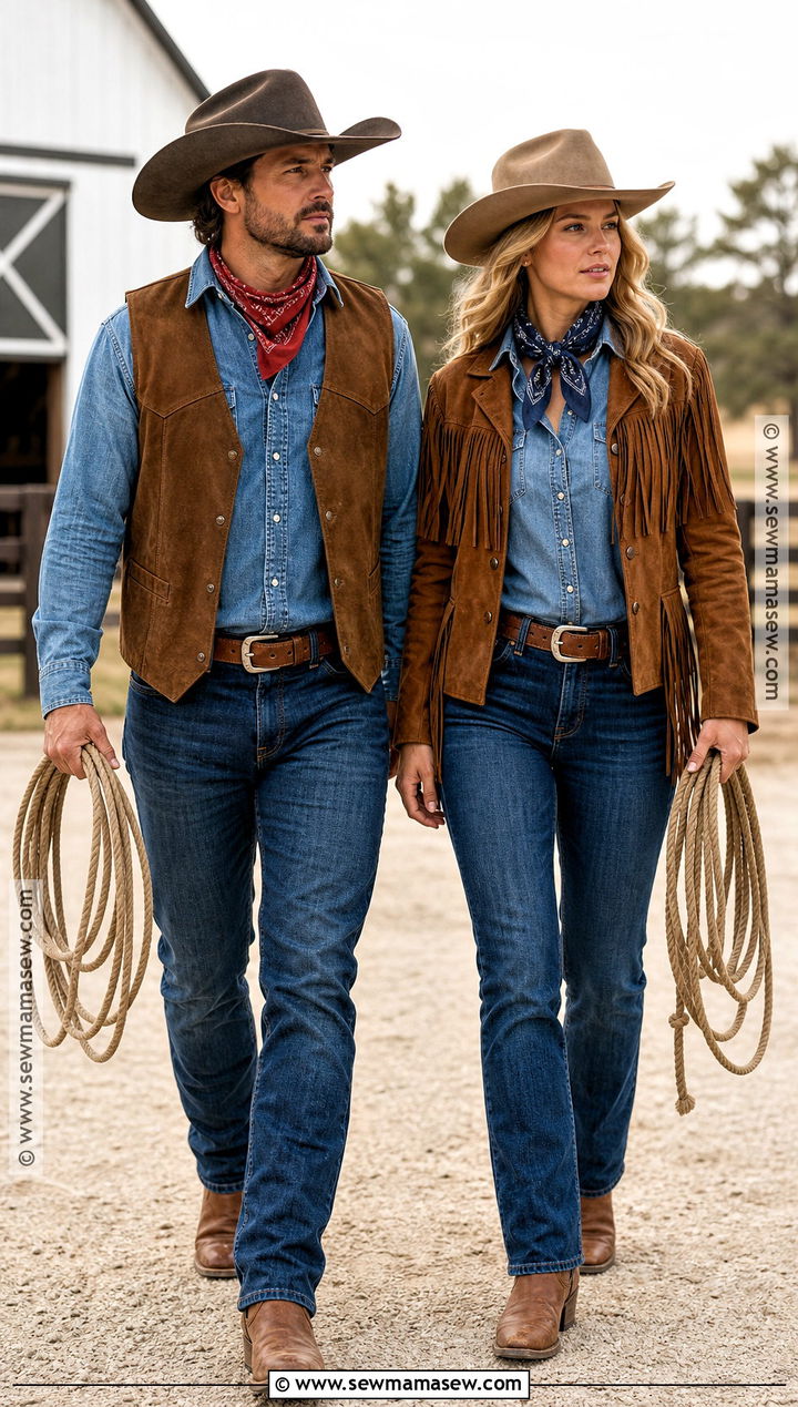Cowboy And Cowgirl Costume - 40 halloween costumes for two