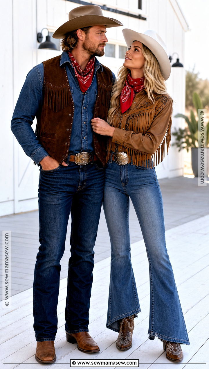 Cowboy And Cowgirl Costume - 30 2 ppl halloween costumes
