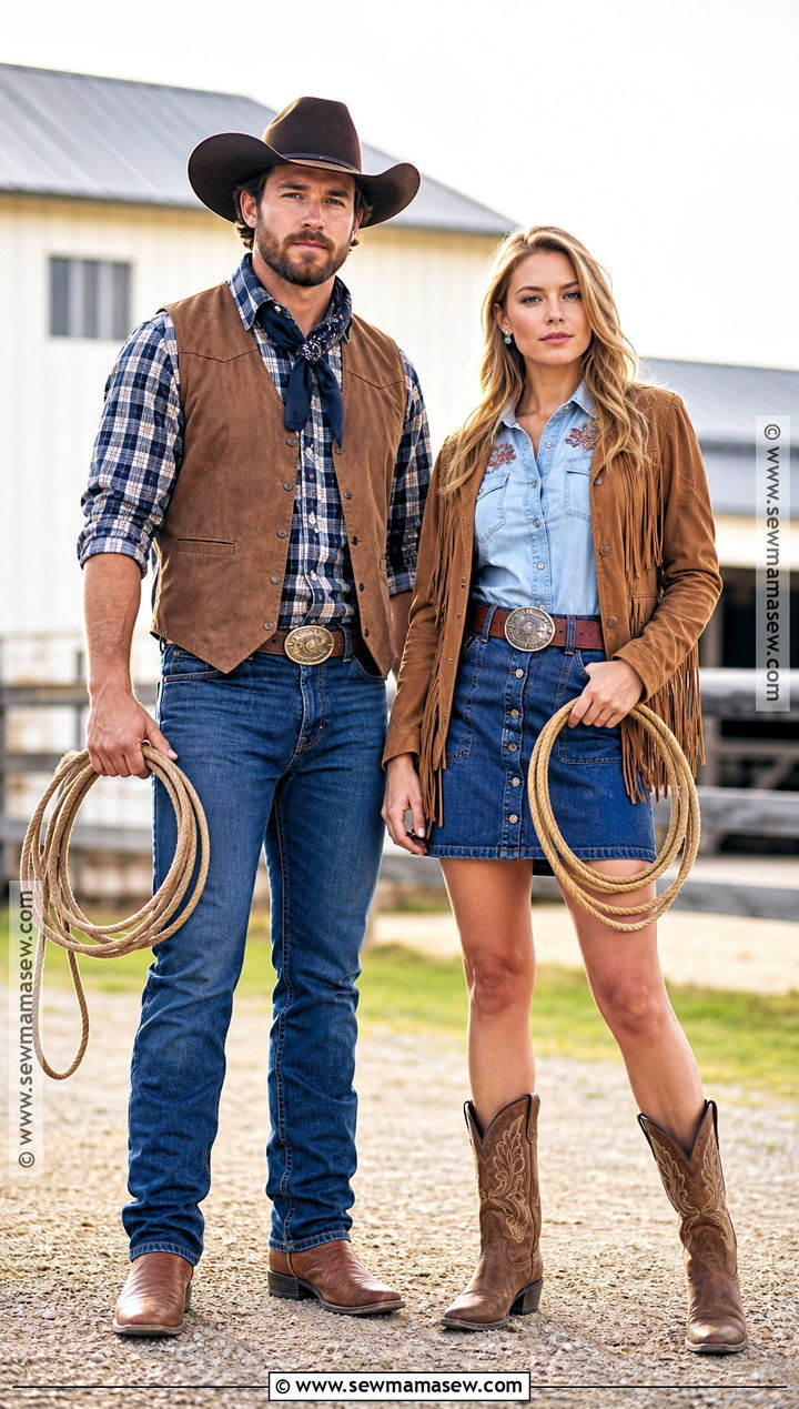 Cowboy And Cowgirl Couple Costume - 45 duo halloween costumes for couples
