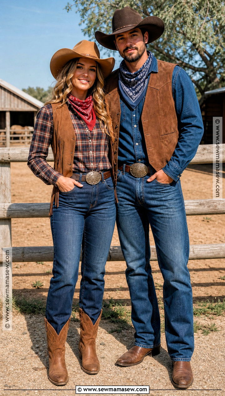 Cowboy And Cowgirl Couple Costume - 45 halloween costumes for couples