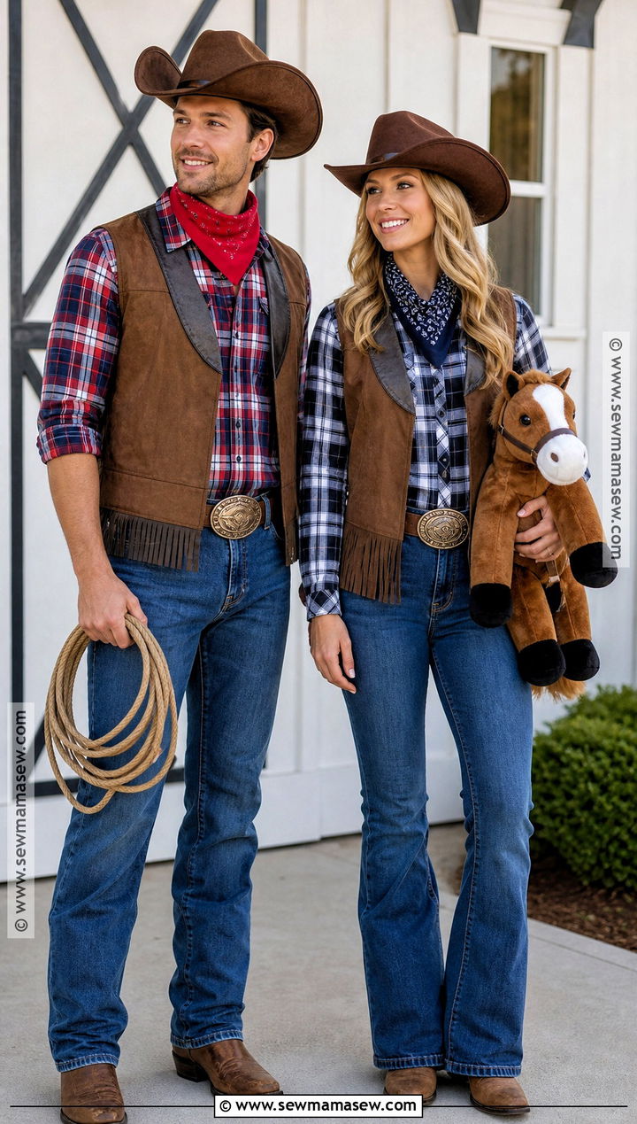 Cowboy And Cowgirl Couple Costume - 35 costume couple ideas