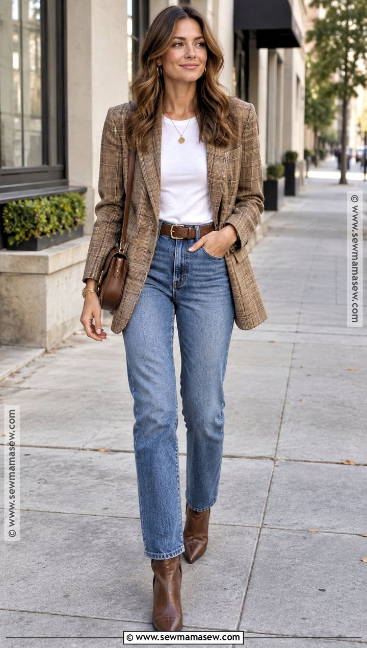Cowboy Boots With Straight Leg Jeans and Blazer - 15 boots fall 2026