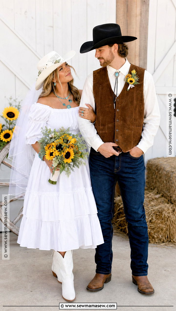 Cowboy Bride And Groom Costume - 30 bride and groom halloween costumes