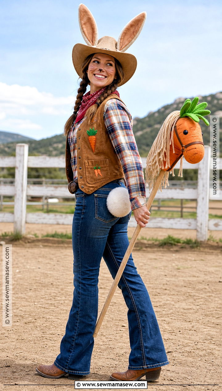 Cowboy Bunny Costume - 35 halloween costumes bunny