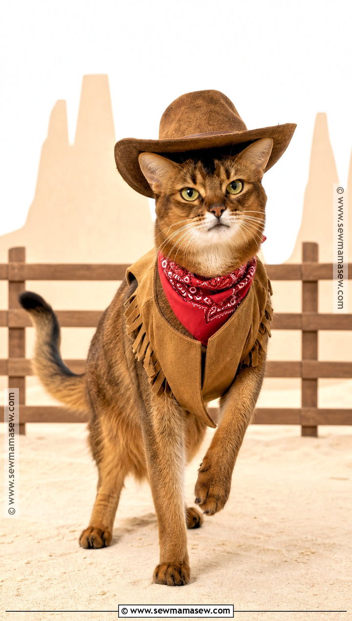 Cowboy Cat Costume - 30 Halloween Costume Ideas for Cats