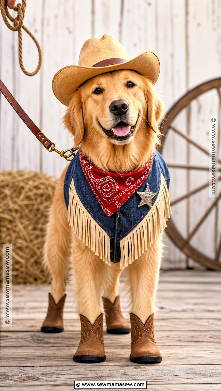 Cowboy Dog Costume - 40 dog costumes
