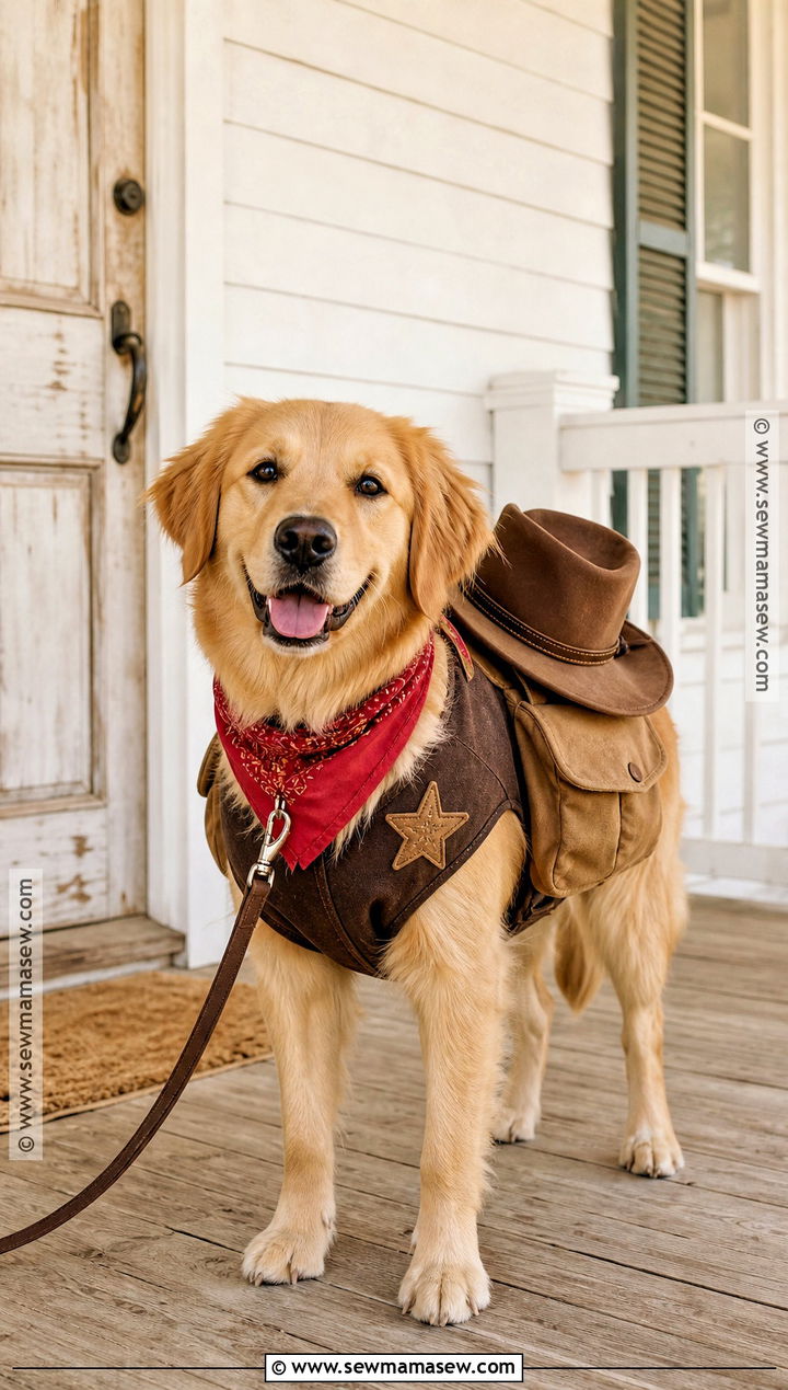 Cowboy Dog Costume With Bandana - 35 dog costume ideas