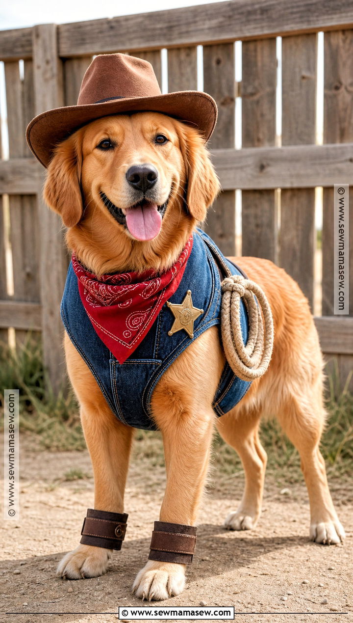 Cowboy Dog Costume - 40 dog costume ideas
