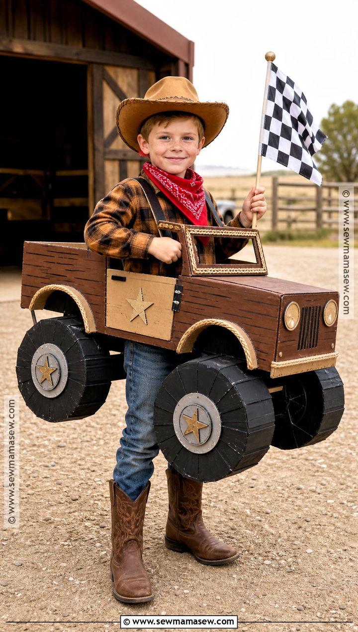 Cowboy Monster Truck Costume - 30 monster truck costume ideas