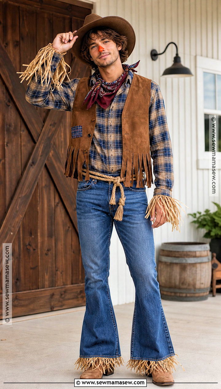 Cowboy Scarecrow Costume - 30 Scarecrow Costume Ideas for Men