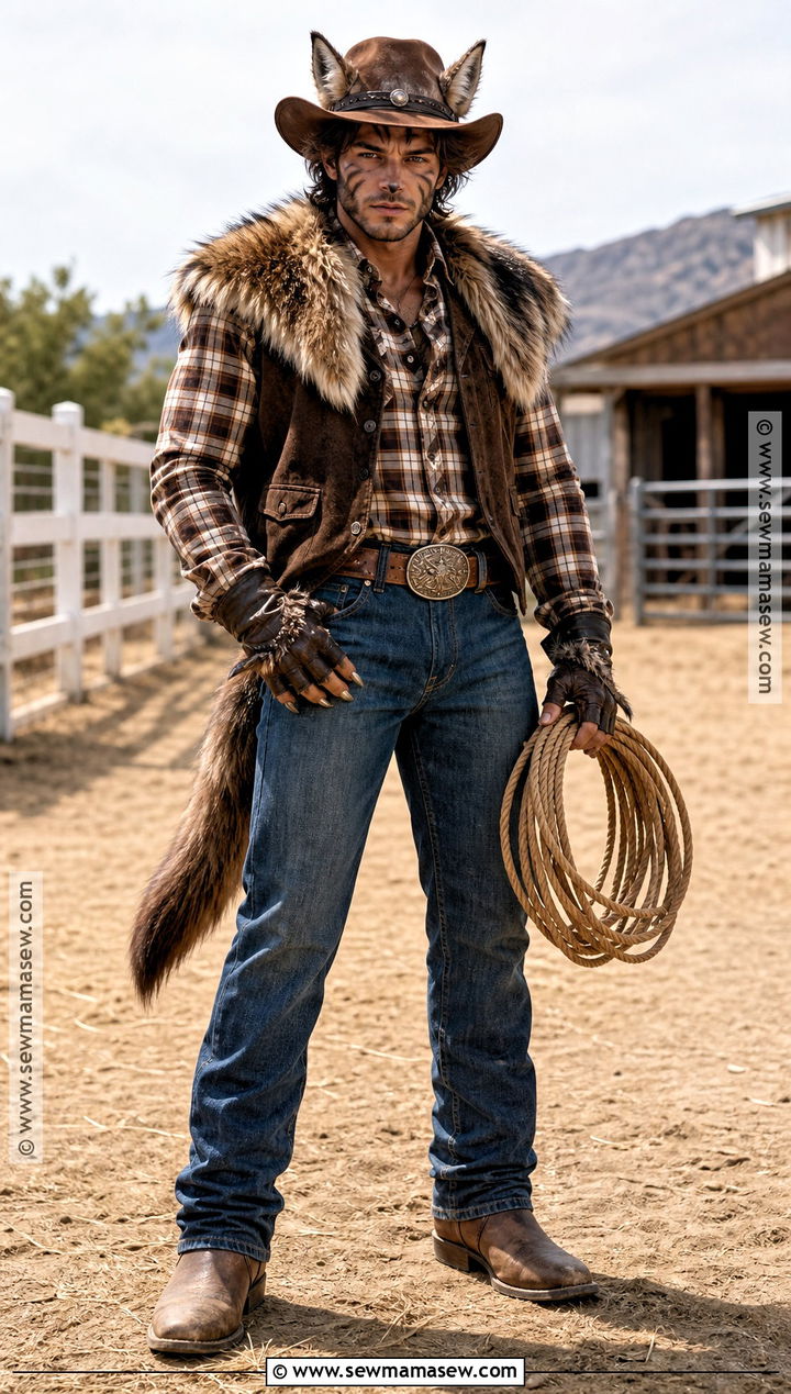 Cowboy Wolf Costume - 30 wolf costume ideas for men