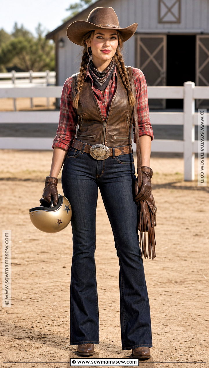 Cowgirl Biker Girl Costume - 30 Biker Girl Costume Ideas