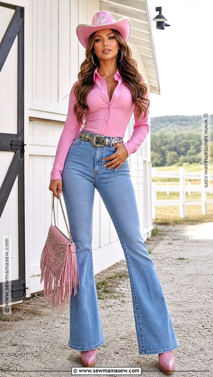 Cowgirl Bratz Doll Costume With Flared Jeans - 30 Bratz Doll Costume Halloween Ideas