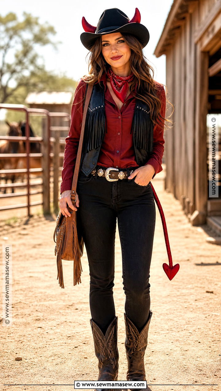 Cowgirl Devil Costume - 40 devil costume ideas for women