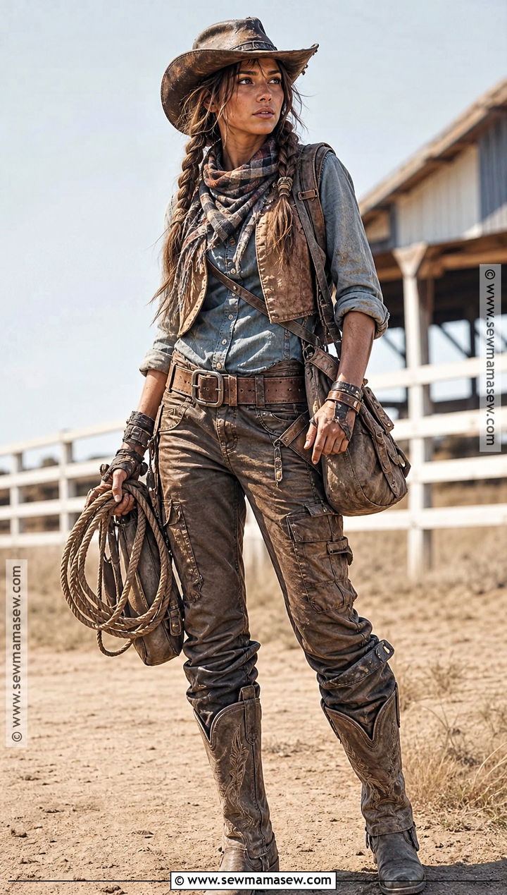 Cowgirl Zombie Apocalypse Outfit - 35 zombie apocalypse outfits for women