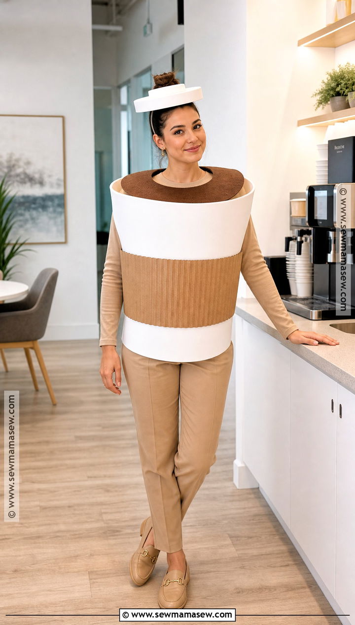 Coworker Coffee Cup Costume - 35 work costume ideas