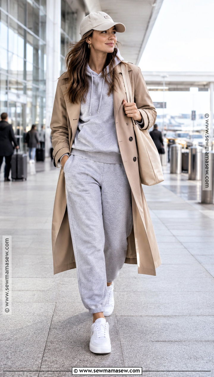 Cozy Autumn Hoodie And Trench Coat Outfit - 25 cozy autumn outfits