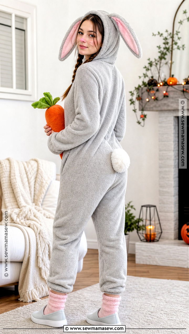 Cozy Bunny Pajama Costume - 45 bunny halloween costume ideas
