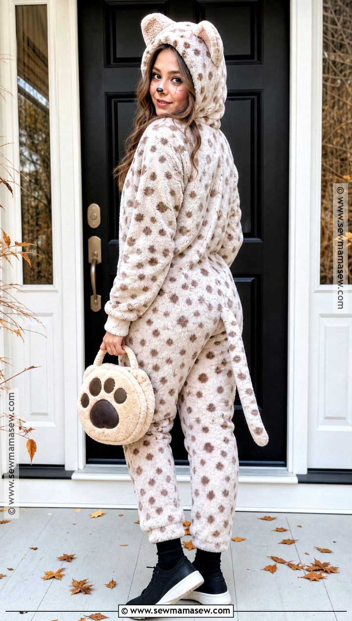 Cozy Cheetah Onesie Costume - 50 cheetah costume ideas