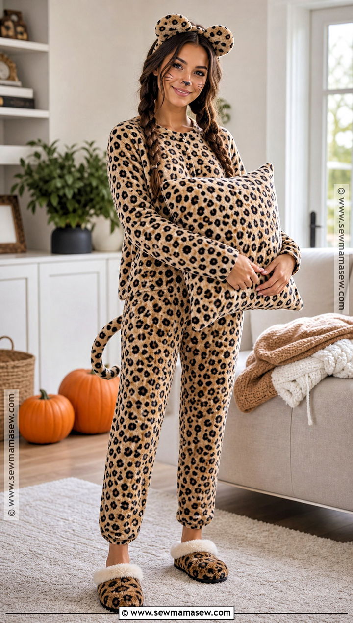 Cozy Cheetah Pajama Costume - 45 cheetah halloween costume ideas