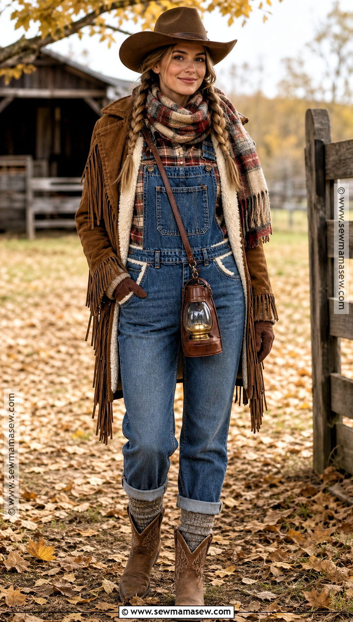 Cozy Cold Weather Cowgirl Costume - 45 cowgirl halloween costumes