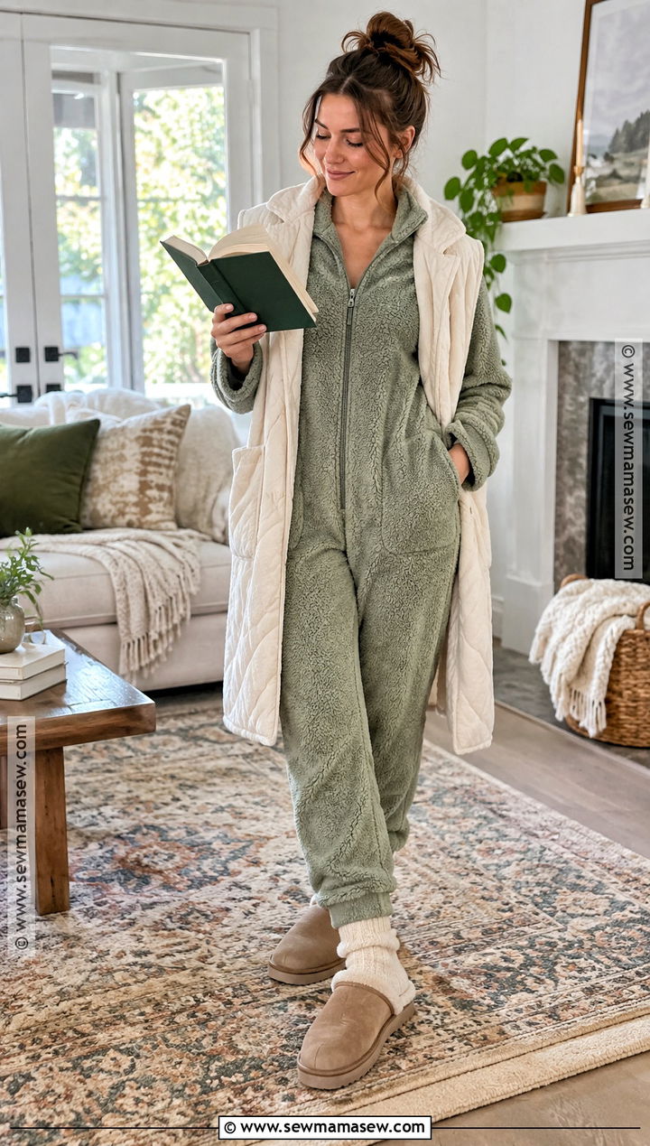 Cozy Fall Pajama Onesie - 20 Fall Pjs Aesthetic Ideas